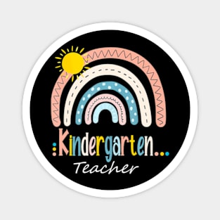 Kindergarten Teacher Boho Rainbow Back To School Magnet